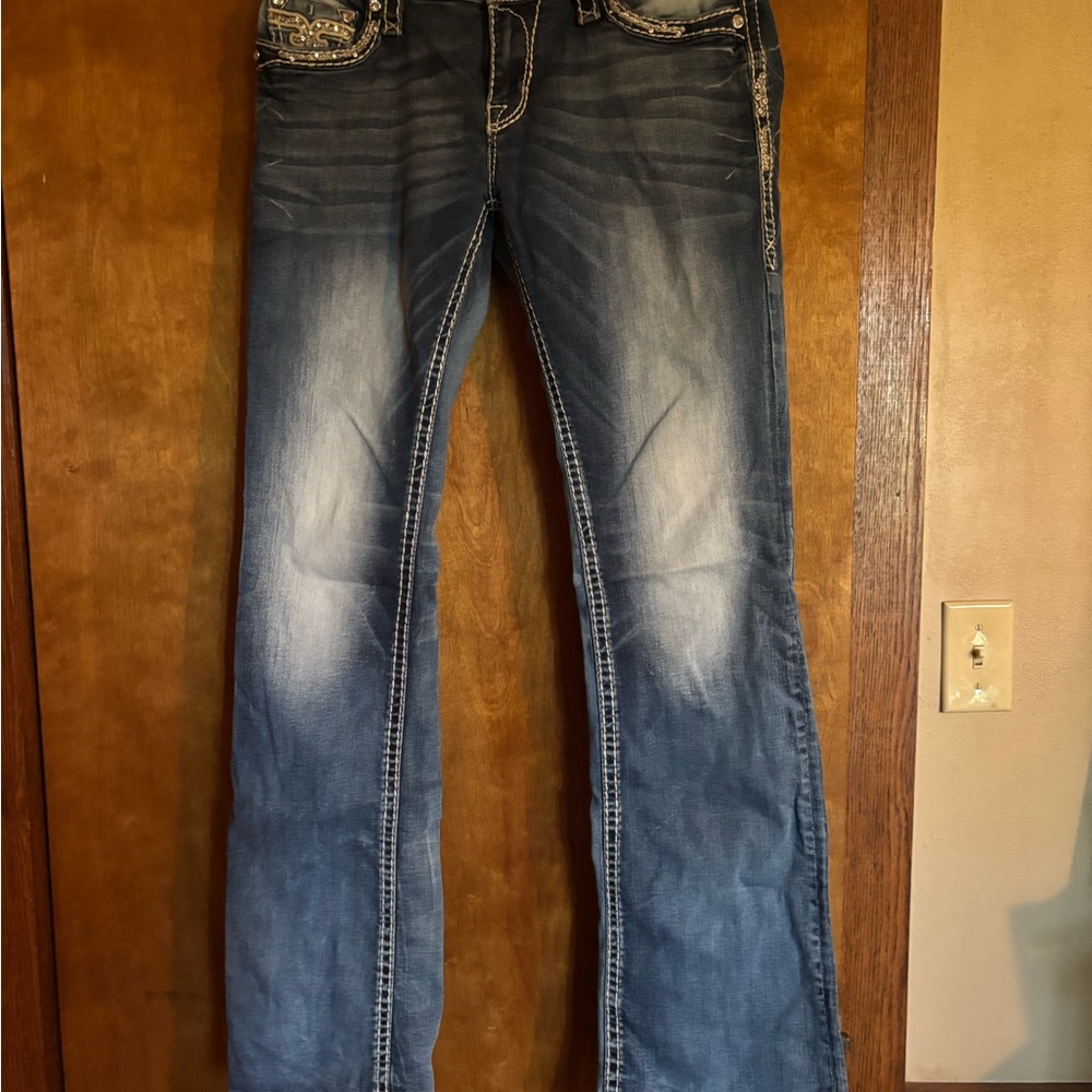 Rock Revival Women's Blue Faded Boot Cut Jeans